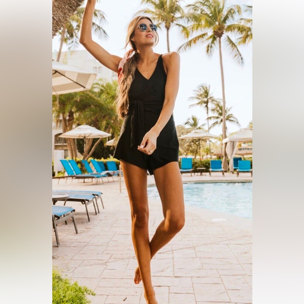 NWT Nani Swim Romper, Black, Medium